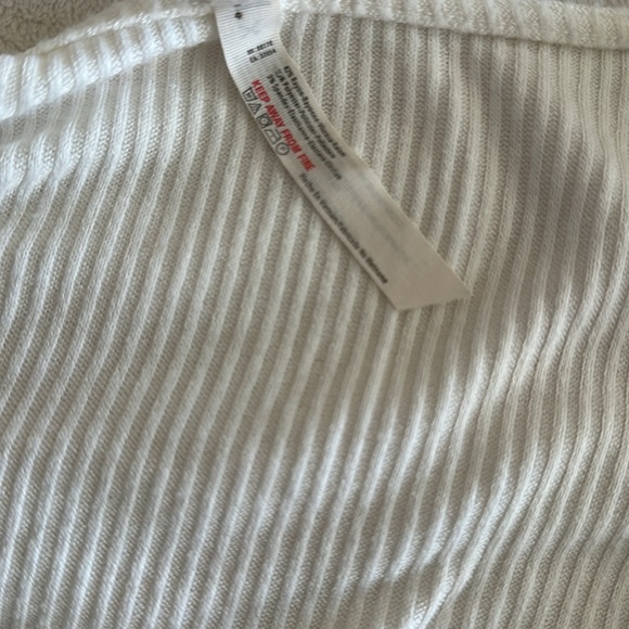 Free People Intimately Long Sleeve Low Cut Ribbed Bodysuit - Picture 3 of 10